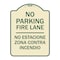 Signmission No Estacione Zona Contra Incendio Heavy-Gauge Aluminum Architectural Sign, 24" H, TG-1824-23848 A-DES-TG-1824-23848 - alternate 1